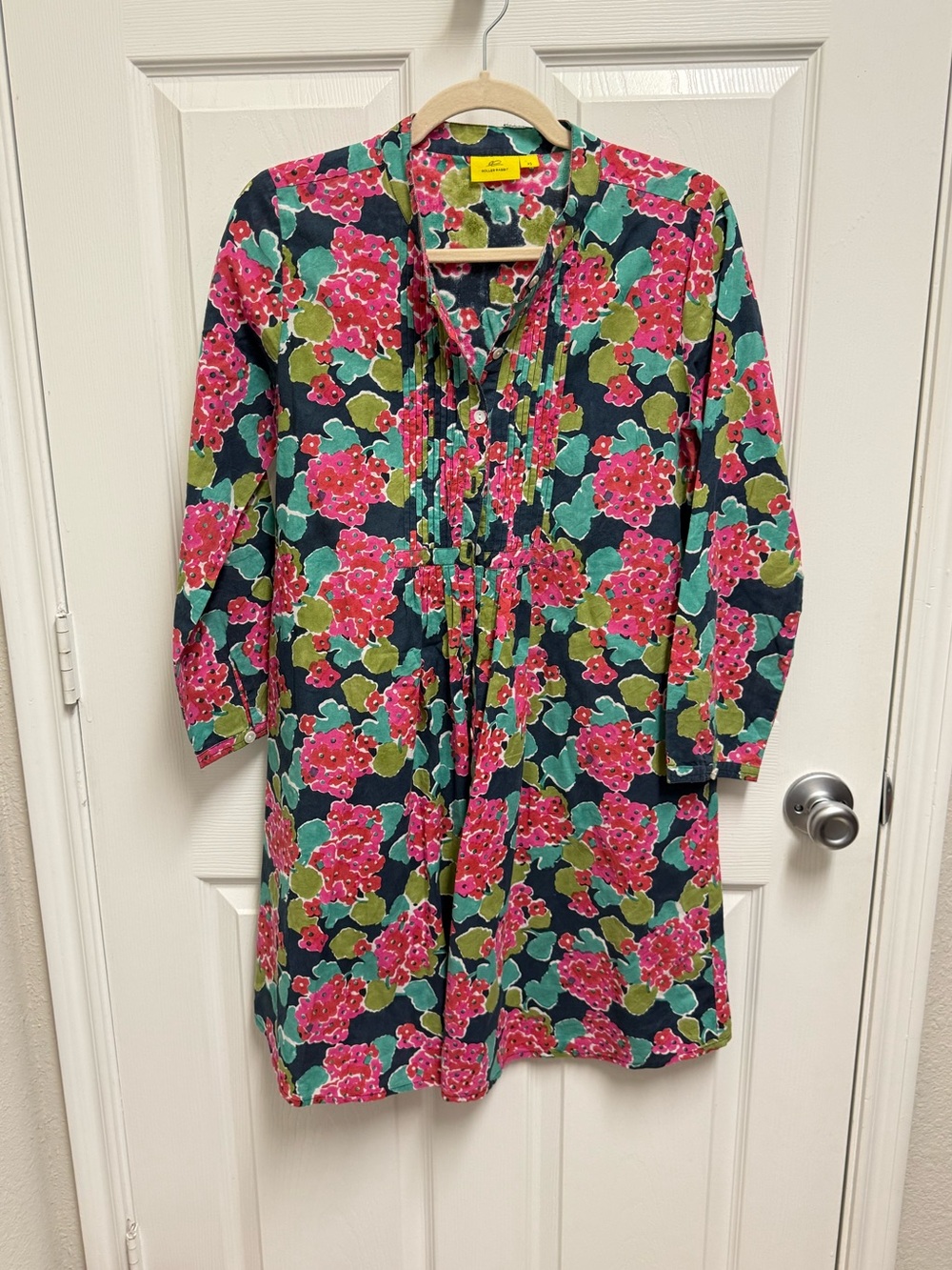Roller Rabbit Cotton Floral Button Front Dress